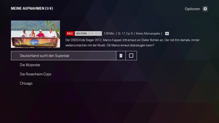 Magenta-TV-Aufnahmen lassen sich auf dem Stick verwalten, aber nicht aufnehmen. (Bild: Ingo Pakalski/Golem.de)