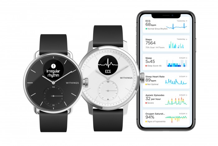 Die Daten werden in einer App aufgelistet. (Bild: Withings)