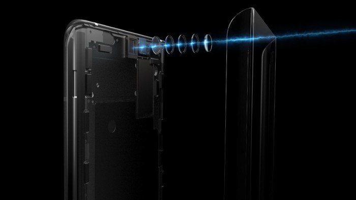 Die Frontkamera ist ohne Loch unter dem Display verbaut. (Bild: Vivo)