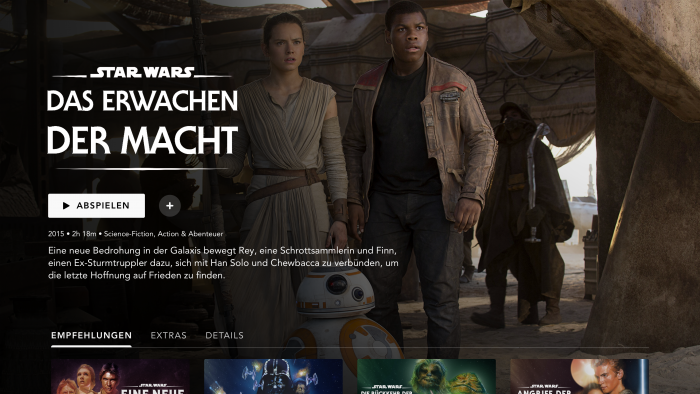 In den Details eines Films sind die Extras zu finden. (Bild: Disney+)