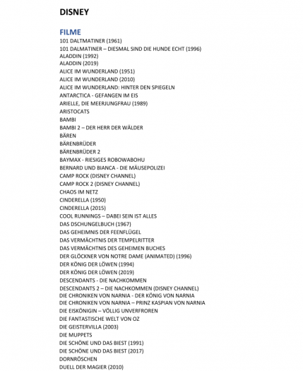 Diese Filme aus dem Disney-Sortiment wird es bei Disney+ geben - Auswahl (Teil 1). (Bild: Disney)