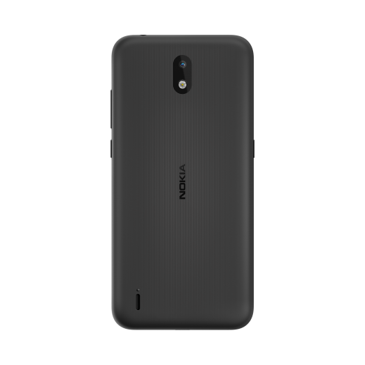 Das Nokia 1.3 gibt es nicht nur in Braun, sondern auch in Schwarz ...