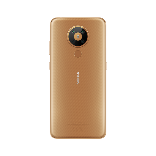 Auf der Rückseite ist neben einem Fingerabdrucksensor eine Vierfachkamera eingebaut. (Bild: HMD Global)