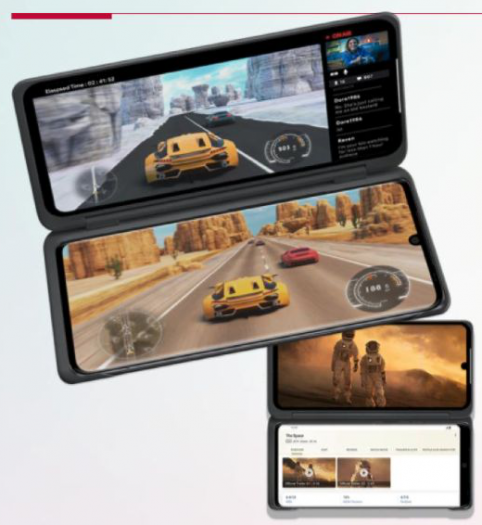 LG Velvet mit Dual-Screen-Zubehör (Bild: LG)