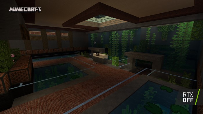 Minecraft mit regulärer Optik (Bild: Nvidia)