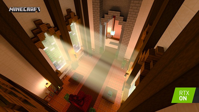 Minecraft RTX mit Path Tracing (Bild: Nvidia)