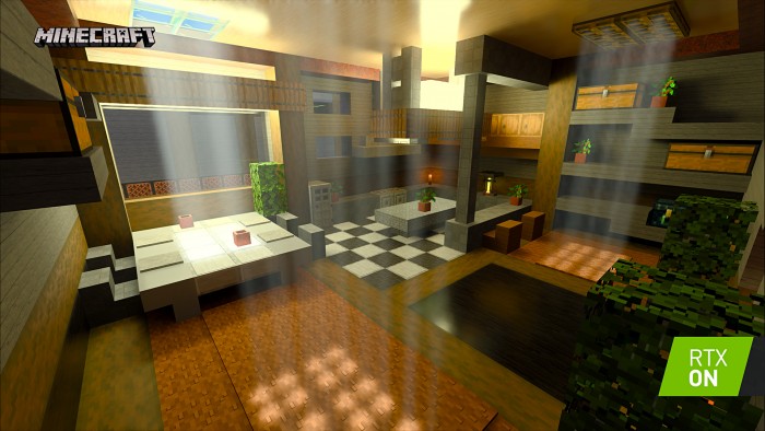 Minecraft RTX mit Path Tracing (Bild: Nvidia)