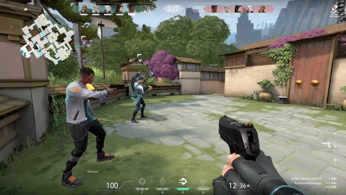 In Valorant kämpfen zwei Teams aus jeweils fünf Spielern. (Bild: Riot Games/Screenshot: Golem.de)