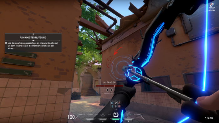 Mit dem Bogen können wir Sonden verschießen,... (Bild: Riot Games/Screenshot: Golem.de)