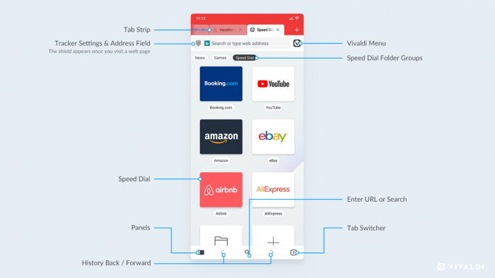Vivaldi für Android (Bild: Vivaldi)