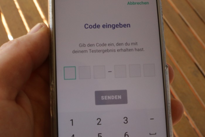 Um seine Erkrankung melden zu k&ouml;nnen, ist ein Freischalt-Code erforderlich. (Foto: Friedhelm Greis/Golem.de)