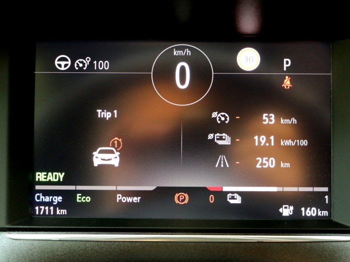 Insgesamt lag der Verbrauch auf der Testfahrt bei 19,5 kWh pro 100 kW. (Foto: Friedhelm Greis/Golem.de)