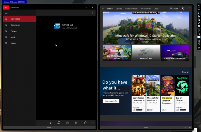 Der Datei-Explorer ist sehr simpel. (Bild: Microsoft/Screenshot: Golem.de)