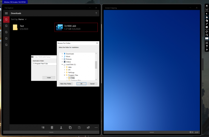 Hinter dem simplen Dateisystem steckt sichtlich Windows 10. (Bild: Microsoft/Screenshot: Golem.de)