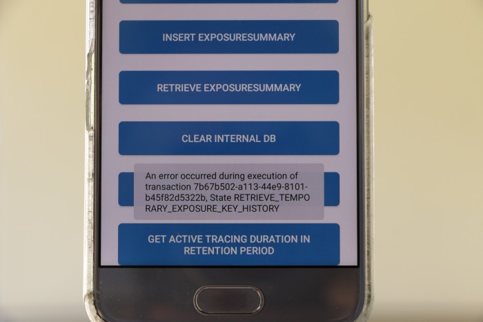 Eine von vielen Fehlermeldungen in der App, die auf noch nicht implementierte Funktionen zur&uuml;ckgeht. (Foto: Friedhelm Greis/Golem.de)