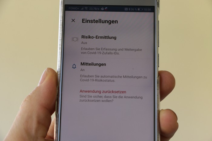 Die Grundeinstellungen der App sind sehr &uuml;berschaubar. (Foto: Friedhelm Greis/Golem.de)