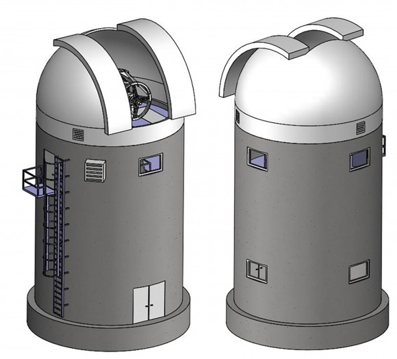 So wird das fertige Observatorium aussehen. (Bild: DLR/CC-BY 3.0)
