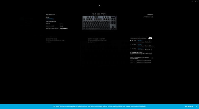 Der integrierte Speicher ist nur über verschachtelte Menüs erreichbar. (Screenshot: Oliver Nickel/Golem.de)