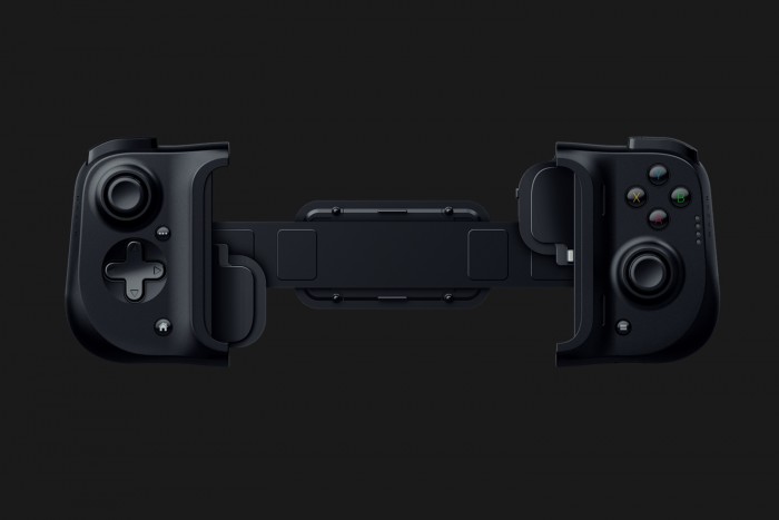 Die beiden Elemente des Kishi werden über ein flaches Band miteinander verbunden. (Bild: Razer)