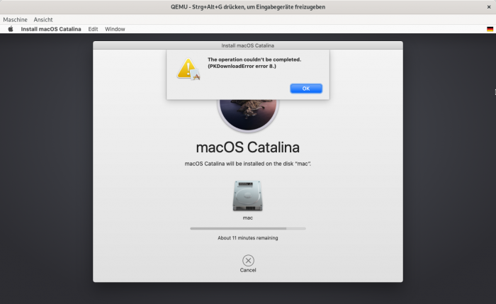 Bei wackeliger Internetverbindung kann sie sogar abbrechen und man muss von vorne beginnen. (Screenshot: Golem.de)
