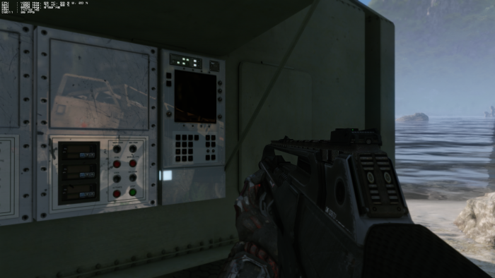 Hier haben wir einen Jeep hinter uns geparkt ... (Rechteinhaber: Crytek, Screenshot: Golem.de)