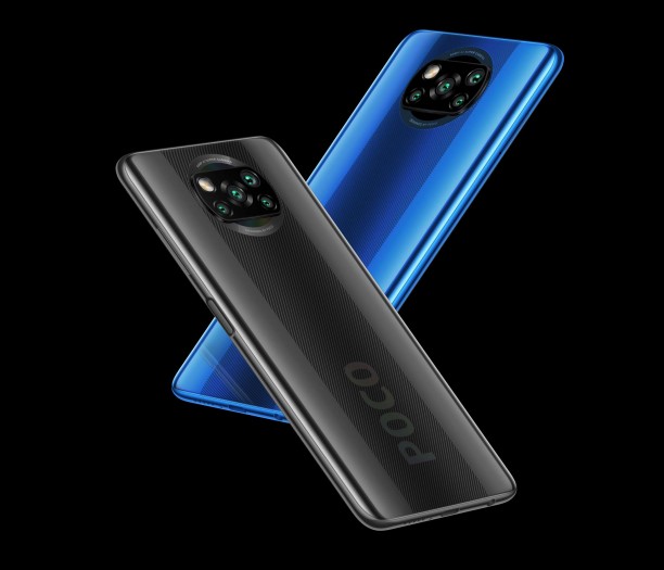 Das Poxo X3 NFC wird es in Dunkelgrau und Blau geben. (Bild: Xiaomi)