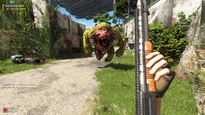 Sams alte Liebe, die Schrotflinte. (Rechteinhaber: Croteam, Screenshot: Golem.de)