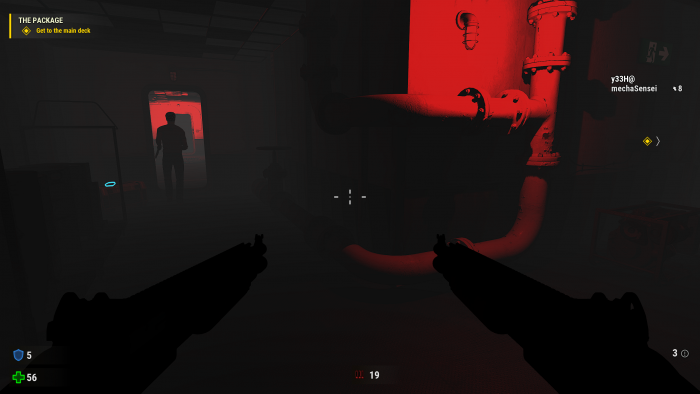 Das fiese Schatten-Banding in Innenräumen geht gar nicht. (Rechteinhaber: Croteam, Screenshot: Golem.de)