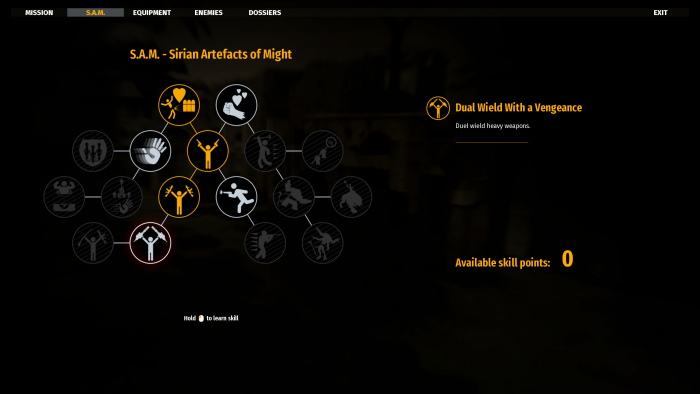 Dahinter verbirgt sich ein simpler Fähigkeitenbaum. (Rechteinhaber: Croteam, Screenshot: Golem.de)