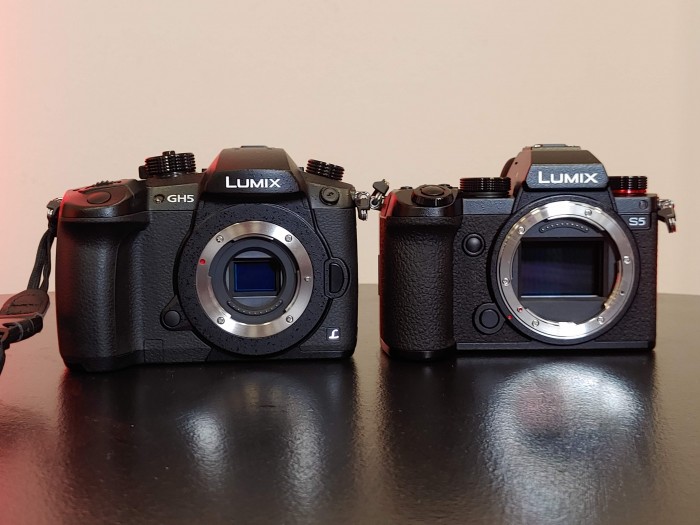 Zum Vergleich: links die GH 5, rechts die S5. (Bild: Martin Wolf / Golem.de)