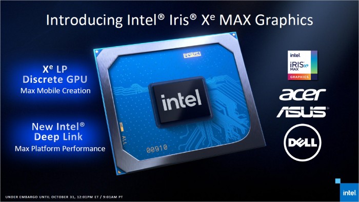 Präsentation zu Iris Xe Max (Bild: Intel)