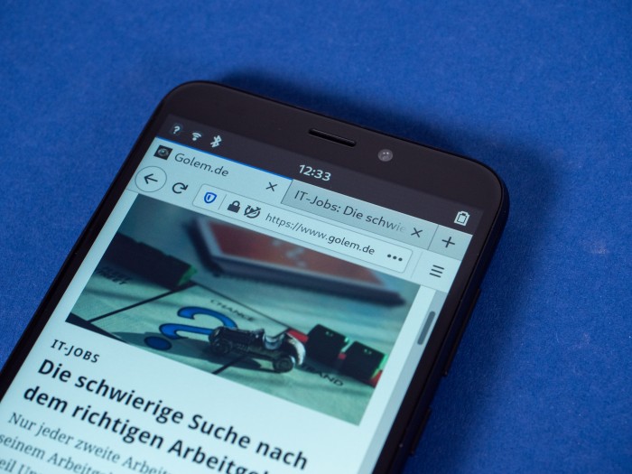 ... sonder ist nur eine leicht angepasste Version des Desktop-Browsers. (Bild: Martin Wolf, Golem.de)