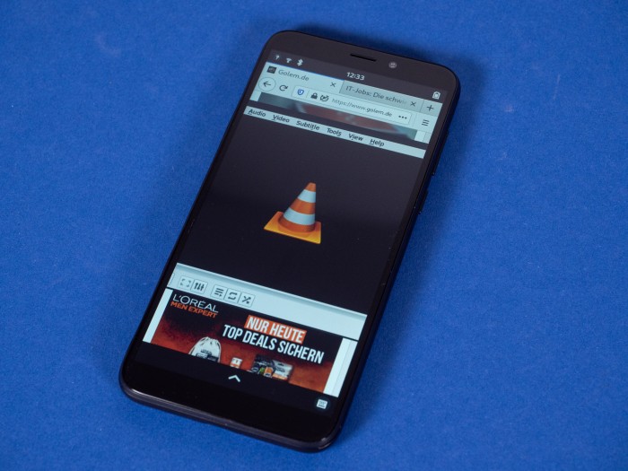 Der VLC-Player steht nur als Desktop-Version bereit. (Bild: Martin Wolf, Golem.de)