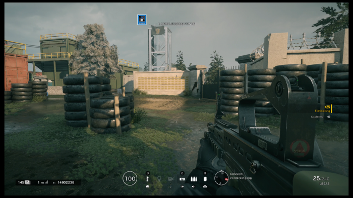 Rainbow Six Siege zeigt links unten die aktuelle Bildrate. (Bild: Ubisoft/Screenshot: Golem.de)