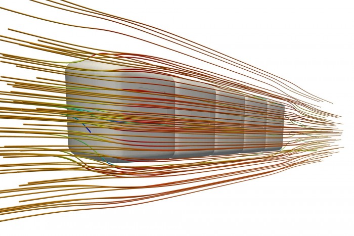 Die Kabinen sind sehr aerodynamisch und damit effizient. (Bild: Ottobahn)