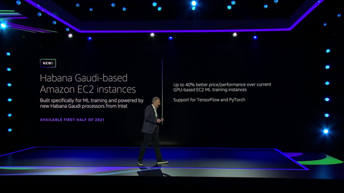 Training mit den ASICs soll günstiger sein als mit Nvidias A100. (Bild: AWS)