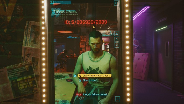 Xbox Series X: Hauptfigur V (Bild: CD Projekt Red / Screenshot: Golem.de)