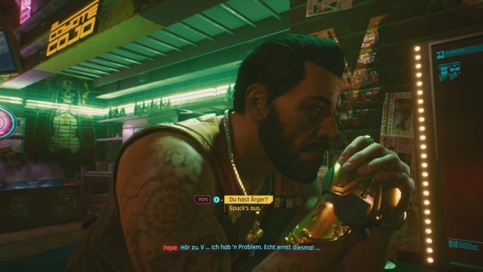 Xbox Series X: Kneipenwirt Pepe (Bild: CD Projekt Red / Screenshot: Golem.de)