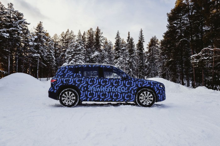 Der etwas größere EQB wird in Ungarn und China hergestellt. (Foto: Mercedes-Benz) 