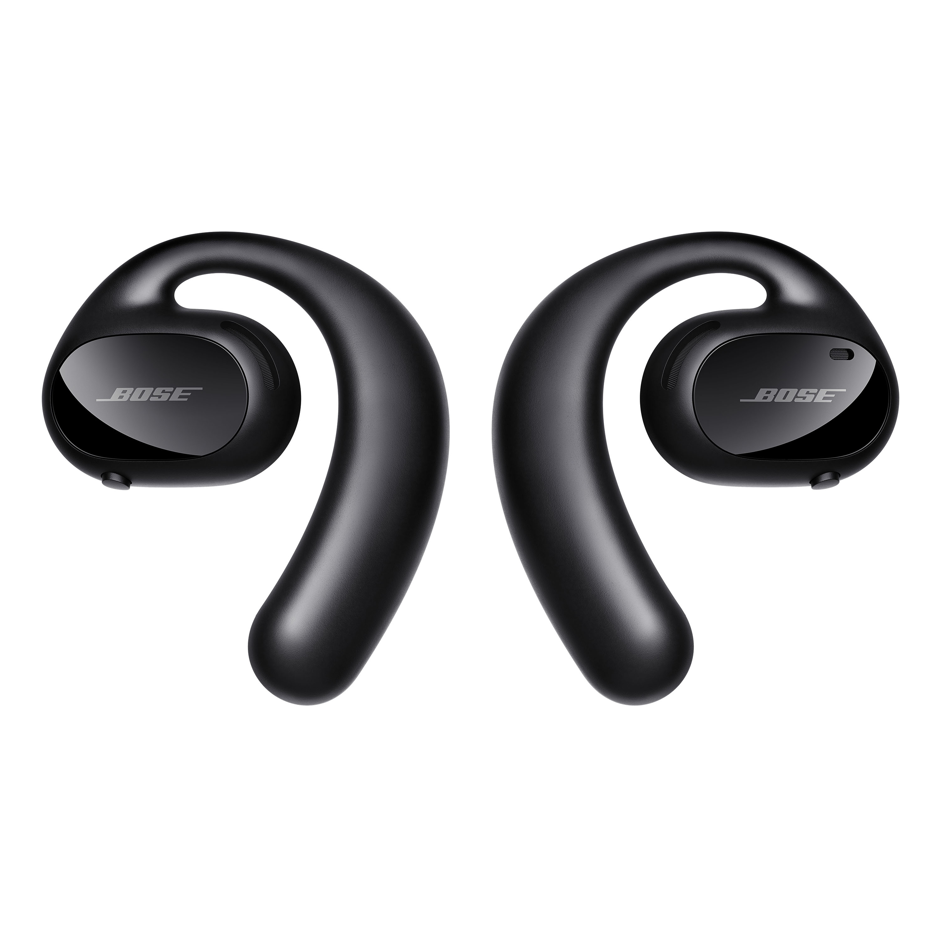 Sport Open Earbuds Bose präsentiert vor dem Ohr hängende Kopfhörer