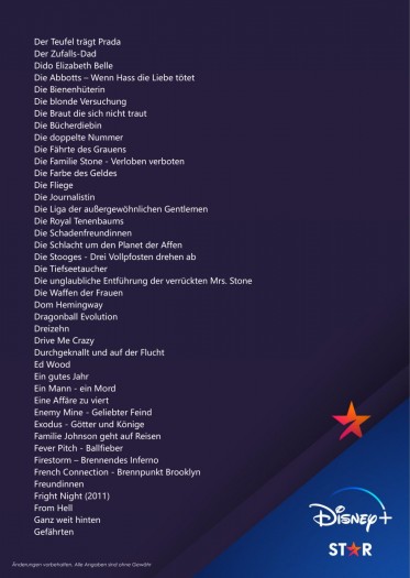 Diese Filme kommen am 23. Februar 2021 in das Abo von Disney+ (Bild: Disney)