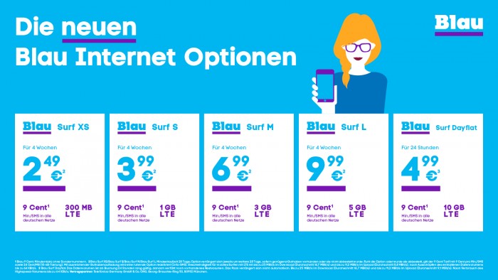 Neue Prepaid-Tarife bei Blau (Bild: Telefónica)
