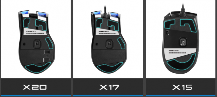 X20, X17 und X15 (Bild: EVGA)