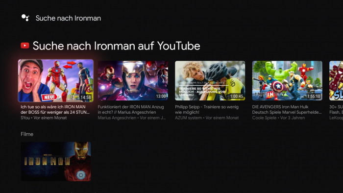 Suchen wir nach Iron Man, findet die Google-Suche nur den ersten Teil. (Bild: Google/ Screenshot: Golem.de)