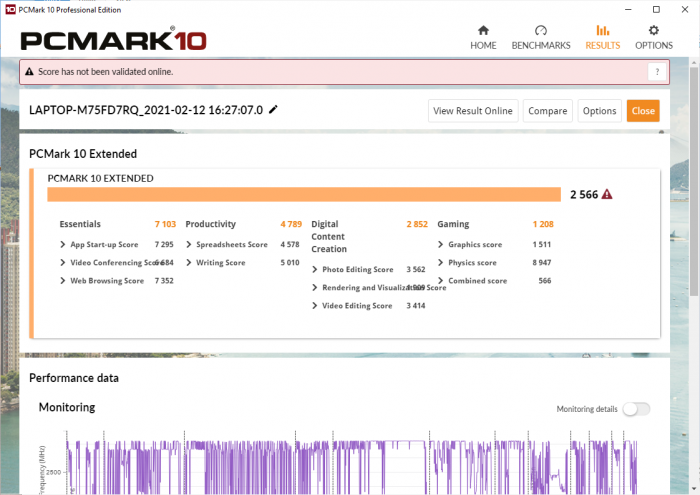 Leistung in PCMark10 (Bild: Oliver Nickel/Golem.de)