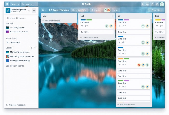 Neue Sidebar (Bild: Trello)