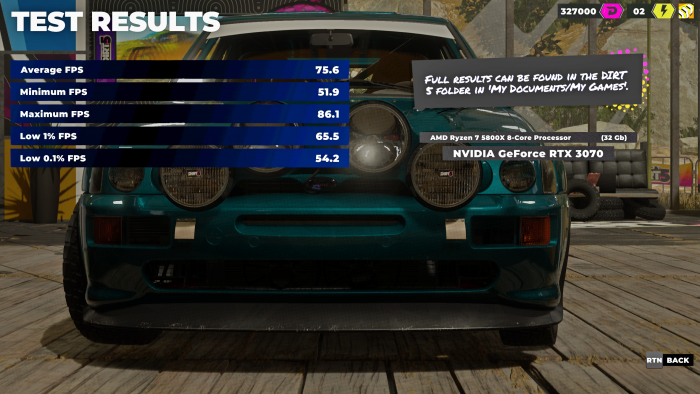 Benchmark mit Raytracing-Schatten (Rechteinhaber: Codemasters, Screenshot: Golem.de)
