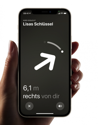 Finde-App für Airtags (Bild: Apple)