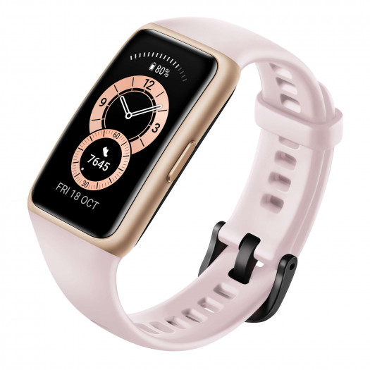 Das Huawei Band 6 in Sakura Pink (Bild: Huawei)