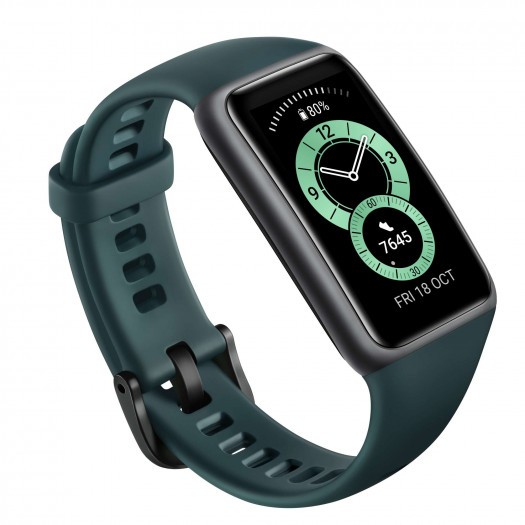 Das Huawei Band 6 in Forest Green (Bild: Huawei)